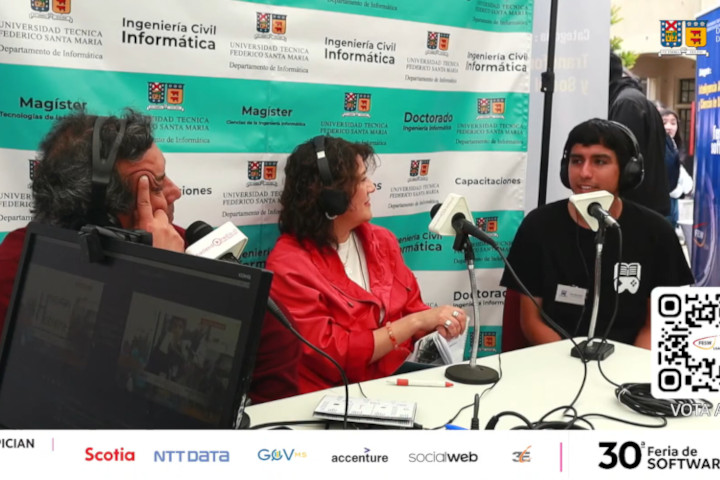 Entrevista a José Quezada sobre PreuApp durante la 30ª versión de la Feria de Software