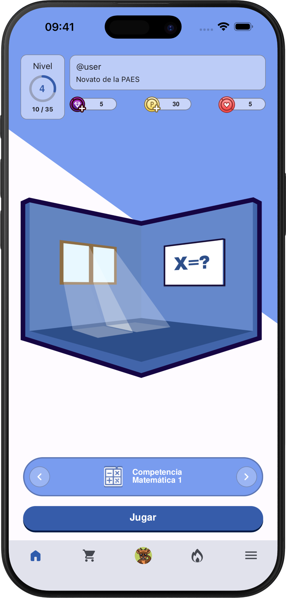 Pantalla de inicio de PreuApp en dispositivo móvil